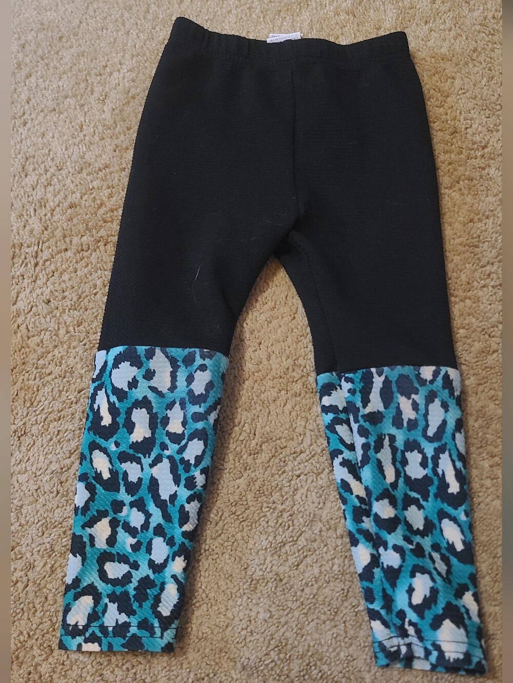 Shein Little Girls Leopard Print Leggings Sz 2t-3t